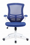 Mesh Office Chair Blue Luna Computer Chair BCM/L1302/WH-BL by Eliza Tinsley - enlarged view