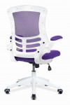 Mesh Office Chair Purple Luna Computer Chair BCM/L1302/WH-PL by Eliza Tinsley - enlarged view