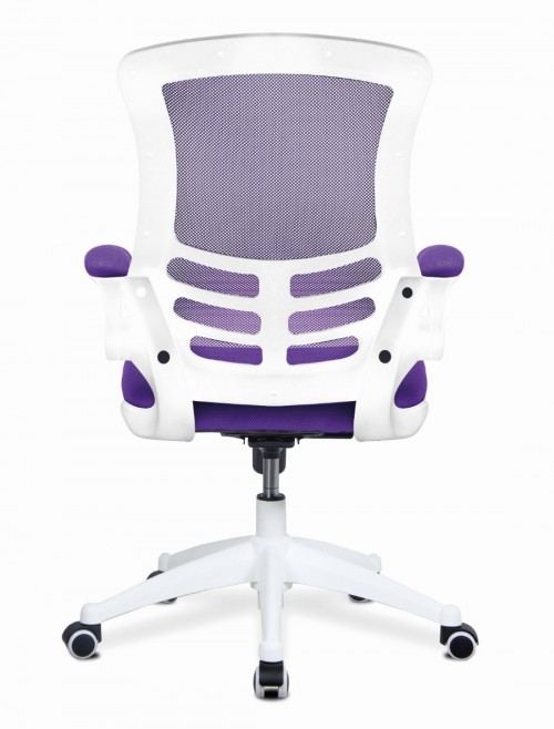 Mesh Office Chair Purple Luna Computer Chair BCM/L1302/WH-PL by Eliza Tinsley - enlarged view