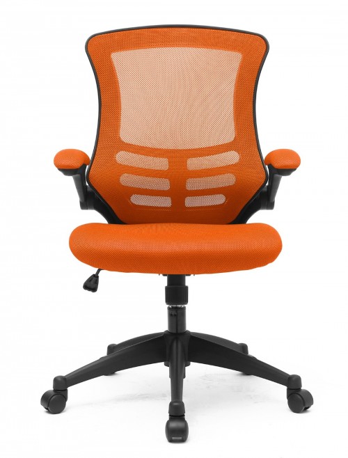 Mesh Office Chair Orange Luna Computer Chair BCM/L1302/OG by Eliza Tinsley - enlarged view