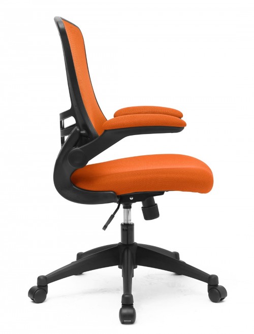 Mesh Office Chair Orange Luna Computer Chair BCM/L1302/OG by Eliza Tinsley - enlarged view