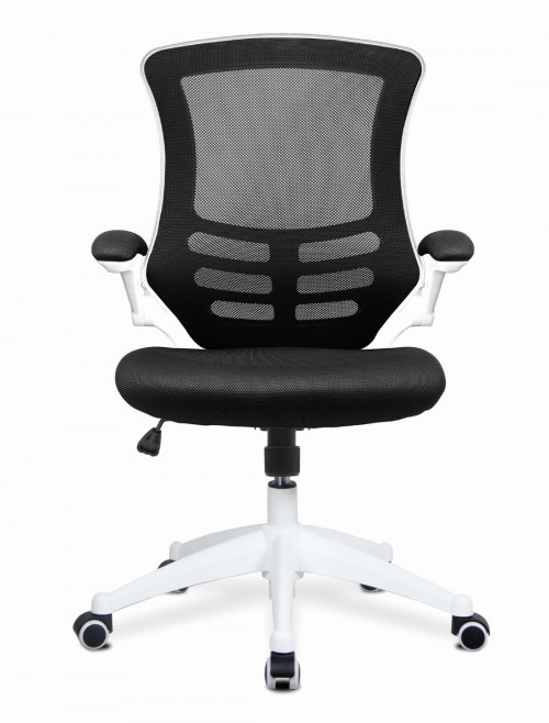 Mesh Office Chair Black Luna Computer Chair BCM/L1302/WH-BK by Eliza Tinsley - enlarged view