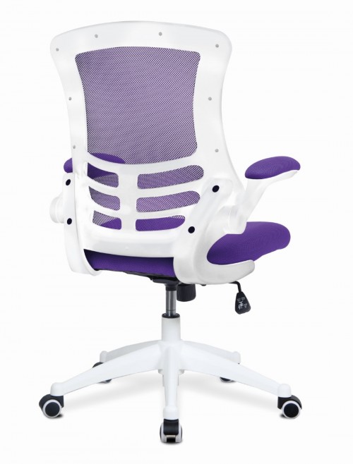 Mesh Office Chair Purple Luna Computer Chair BCM/L1302/WH-PL by Eliza Tinsley - enlarged view