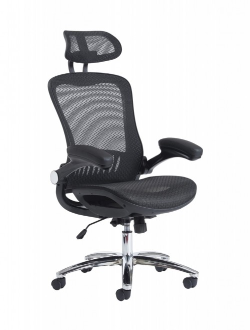 Dams Curva High Back Mesh Office Chair CUR300T1 - enlarged view