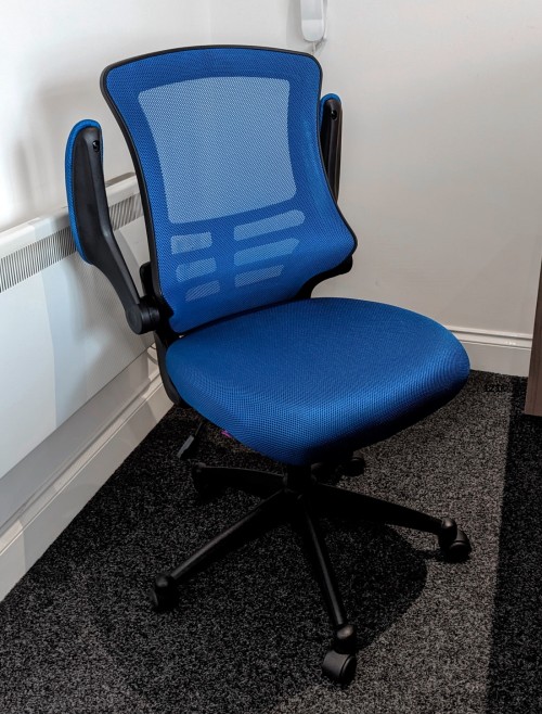 Mesh Office Chair Blue Luna Computer Chair BCM/L1302/BL by Eliza Tinsley - enlarged view