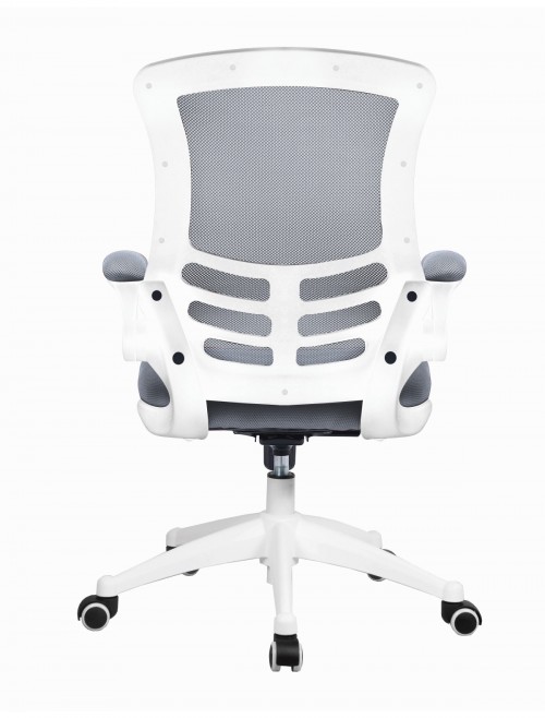 Mesh Office Chair Grey Luna Computer Chair BCM/L1302/WH-GY by Eliza Tinsley - enlarged view