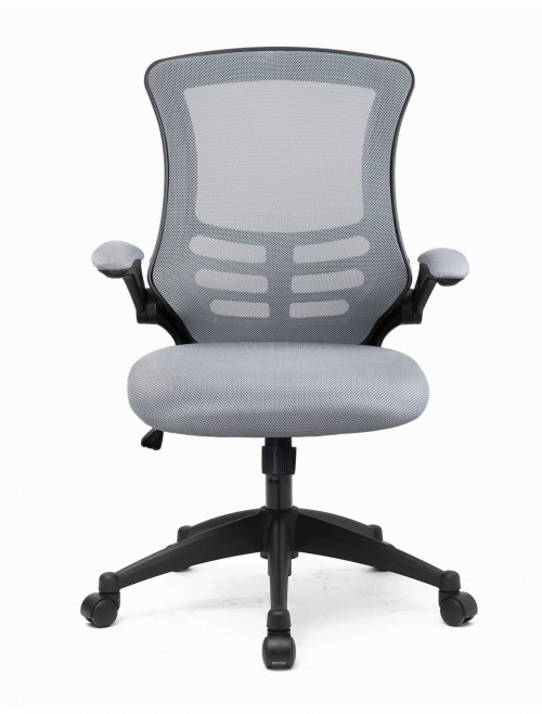 Mesh Office Chair Grey Luna Computer Chair BCM/L1302/GY by Eliza Tinsley - enlarged view