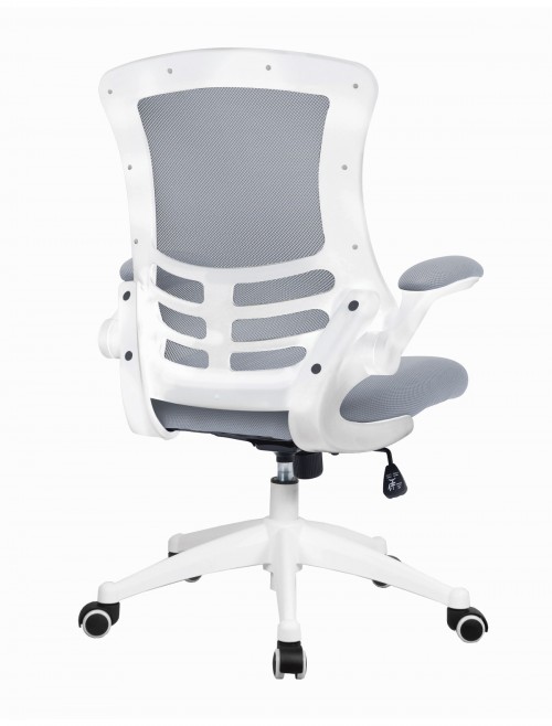 Mesh Office Chair Grey Luna Computer Chair BCM/L1302/WH-GY by Eliza Tinsley - enlarged view