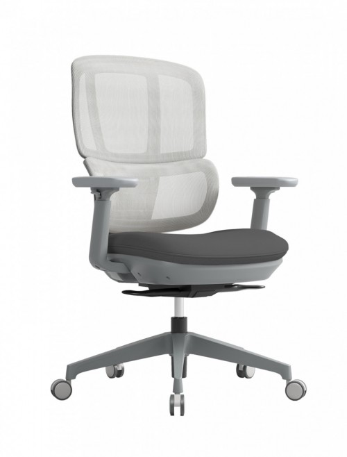 Mesh Office Chair Grey Shelby Operator Chair SHL300K2-G by Dams - enlarged view