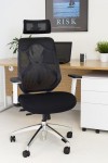 Office Chairs Maldini High Back Mesh Office Chair CH0782WH - enlarged view