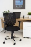 Office Chairs TC Start Mesh Office Chair in Black CH1743BK - enlarged view