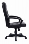 Darwin Faux Leather Office Chair Black BCP/1007/PU by Eliza Tinsley - enlarged view