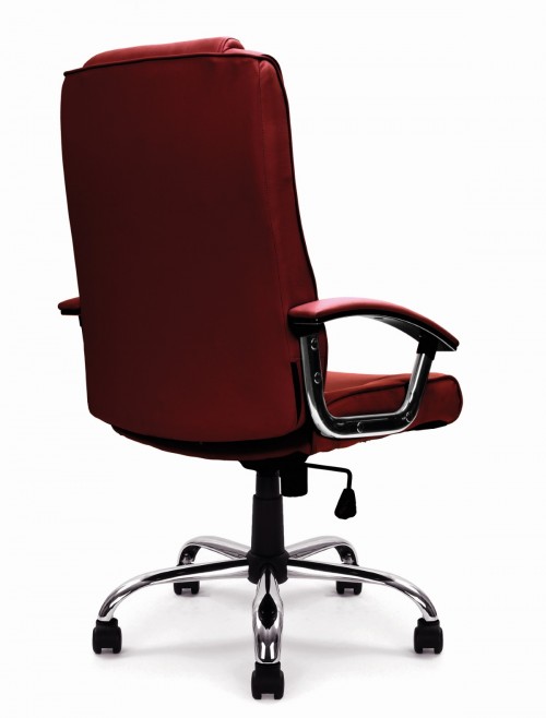 Office Chair Burgundy Leather Westminster Executive Chair DPA2008ATG/LBY by Eliza Tinsley - enlarged view