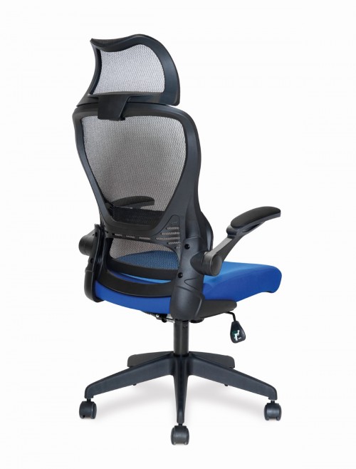 Mesh Office Chair Blue Canis Computer Chair BCM/K540/BK-BL by Eliza Tinsley Nautilus - enlarged view