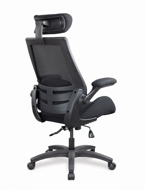 Mesh Office Chair Black Resolute Computer Chair BCM/L1305/BK by Eliza Tinsley Nautilus - enlarged view