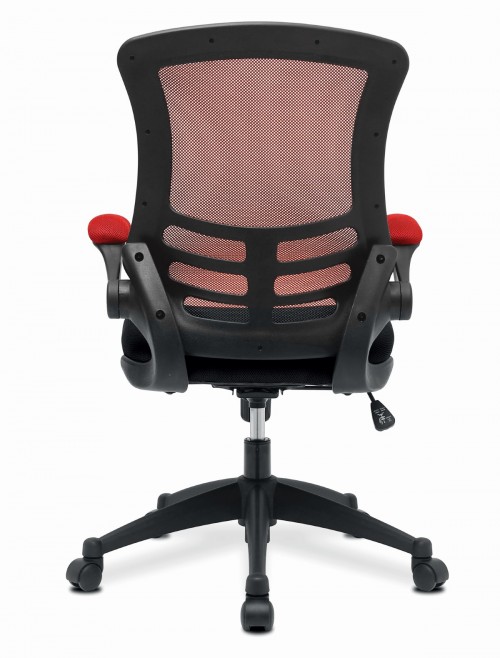 Mesh Office Chair Red/Black Luna Computer Chair BCM/T1302/RD by Eliza Tinsley Nautilus - enlarged view