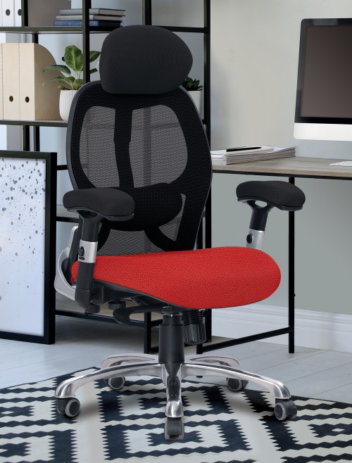 Ergo 24 Hour Chair Luxury Executive Mesh Office Chair Belize ERGO/YP105/BK