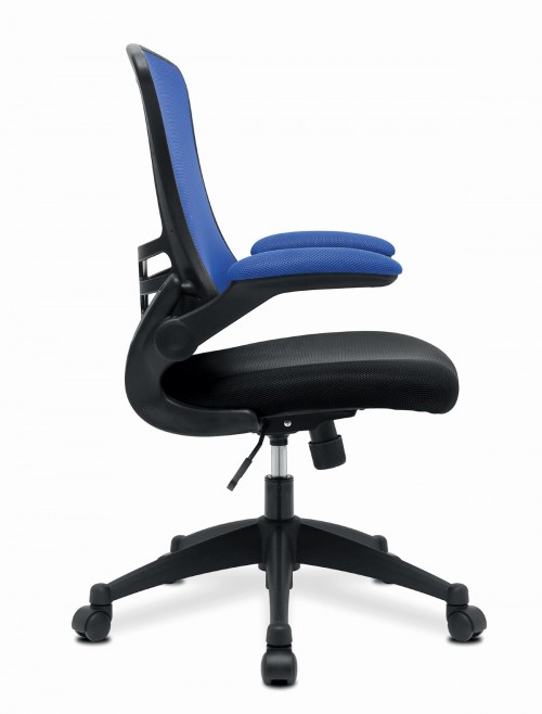 Mesh Office Chair Blue/Black Luna Computer Chair BCM/T1302/BL by Eliza Tinsley Nautilus - enlarged view