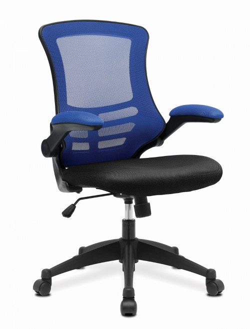 Mesh Office Chair Blue/Black Luna Computer Chair BCM/T1302/BL by Eliza Tinsley Nautilus - enlarged view