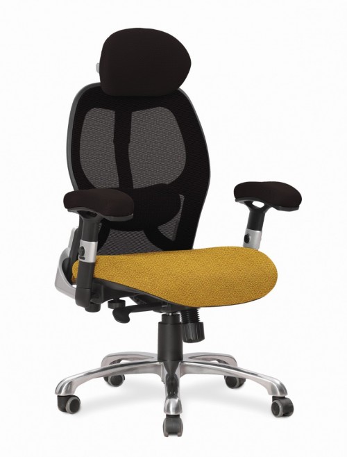 Ergo 24 Hour Chair Luxury Executive Mesh Office Chair Solano ERGO/YP110/BK - enlarged view