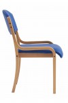 Reception Seating Blue Vinyl Tahara Stackable Chair DPA2070/BE/BLV by Nautilus Eliza Tinsley - enlarged view