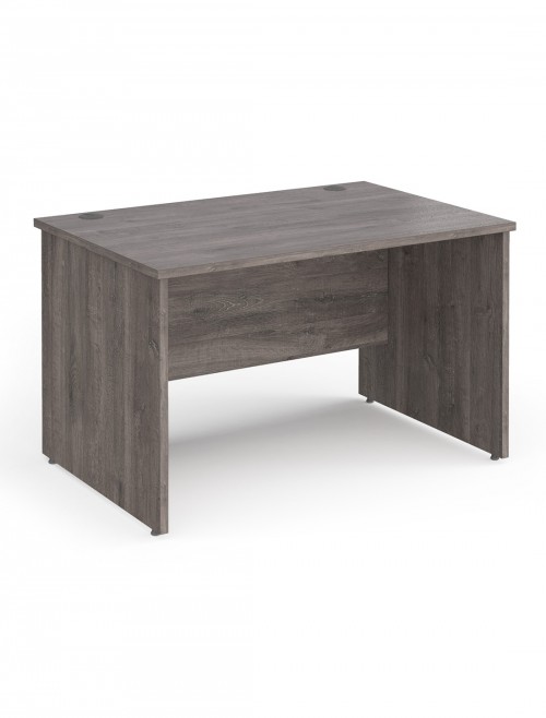 Grey Oak Office Desk Maestro 25 1200mm Wide Straight Desk MP12GO by Dams