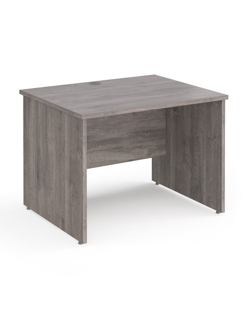 Grey Oak Office Desk Maestro 25 1000mm Wide Straight Desk MP10GO by Dams