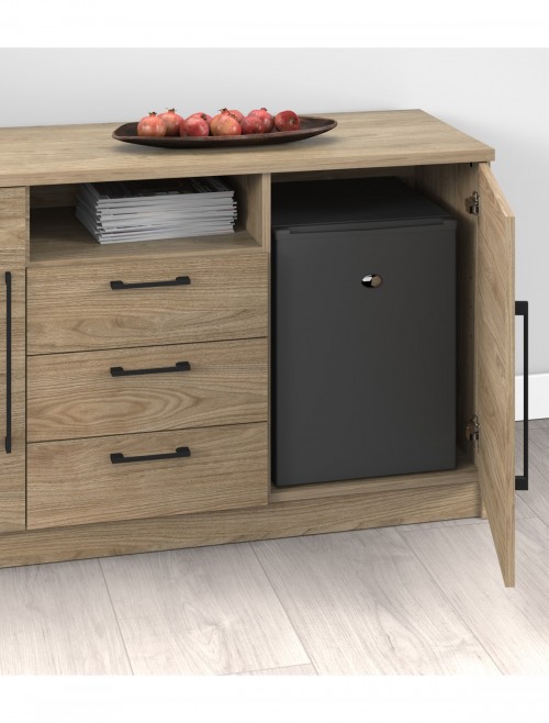 Office Storage Anson Executive Credenza Barcelona Walnut ANS-CRD-BW by Dams - enlarged view