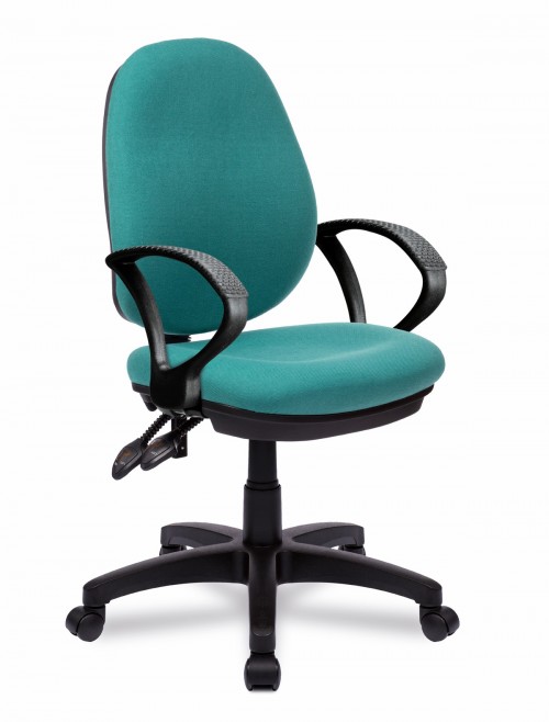 Office Chairs Green Java 300 High Back Operator Chairs BCF/P606/GN by Eliza Tinsley - enlarged view