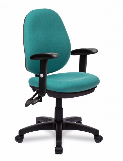 Office Chairs Green Java 200 High Back Operator Chair BCF/P505/GN by Eliza Tinsley - enlarged view