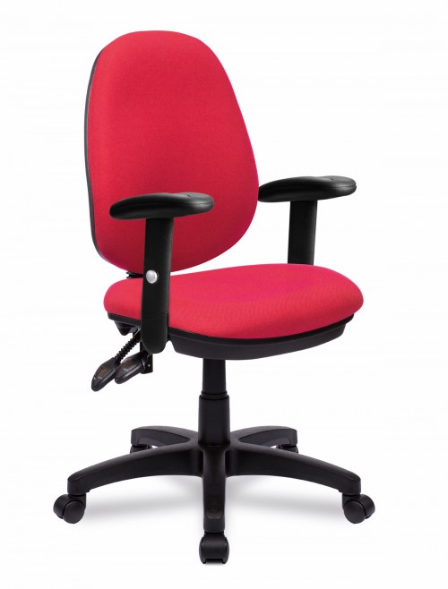 Office Chairs Red Java 200 High Back Operator Chair BCF/P505/RD by Eliza Tinsley - enlarged view