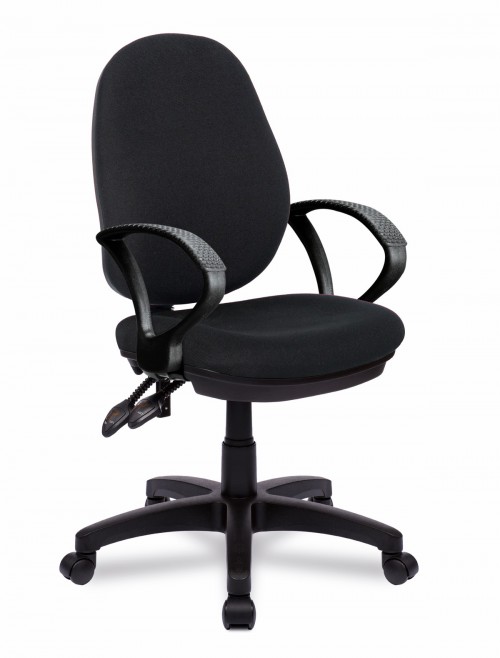 Office Chairs Black Java 200 High Back Operator Chair BCF/P505/BK by Eliza Tinsley - enlarged view