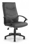 Office Chair Black Leather Faced Swithland Executive Chair 2007ATG/LBK by Eliza Tinsley - enlarged view