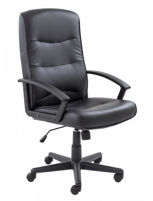 Office Chairs - TC Canasta II Black Office Chair CH0768 - enlarged view