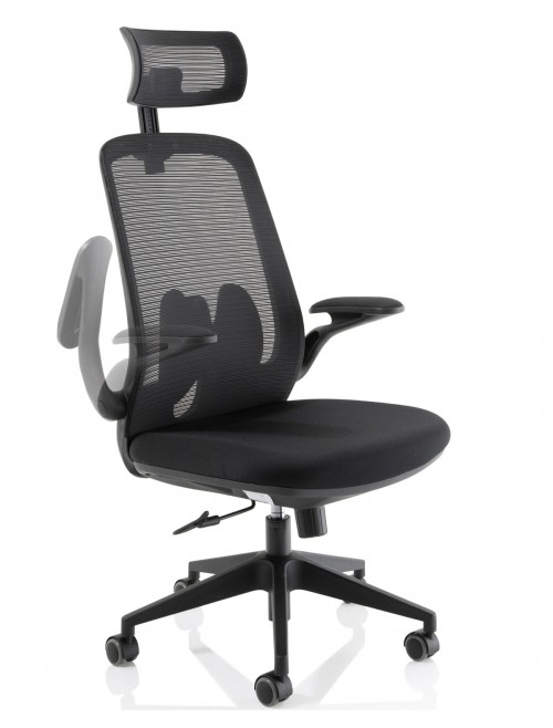 Mesh Office Chair Black Sigma Executive Chair OP000320 by Dynamic - enlarged view