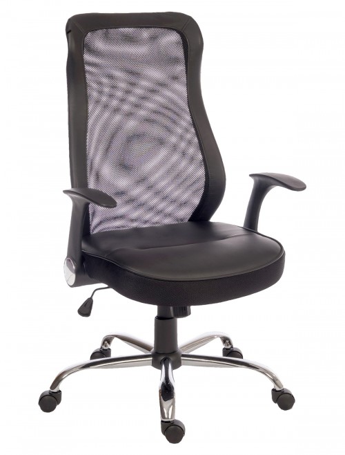 Mesh Office Chair Black Curve Executive Chair 6912 by Teknik - enlarged view