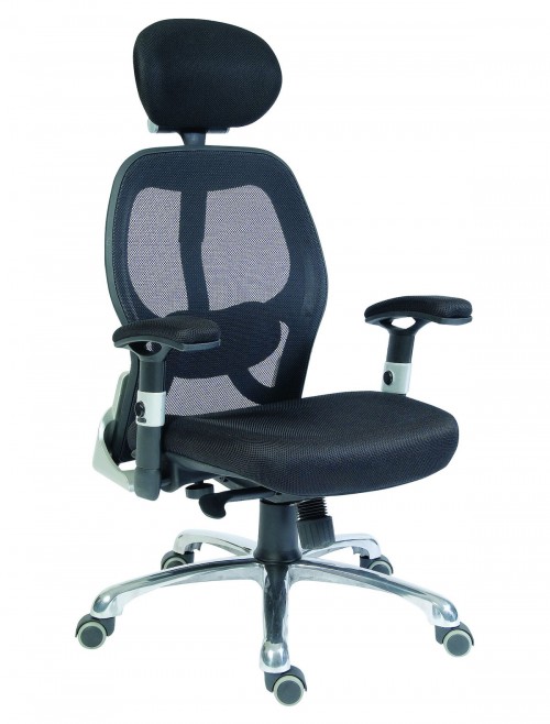 Mesh Office Chair Cobham Black Executive Chair OA1013 by Teknik