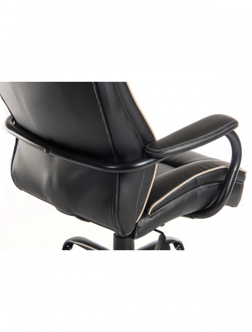 Office Chair Black Goliath Duo Heavy Duty 24 Hour Chair 6925BLK by Teknik - enlarged view