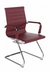 Bonded Leather Visitor Chair Aura Ox Blood Office Chair BCL/8003AV/OX by Eliza Tinsley Nautilus - enlarged view
