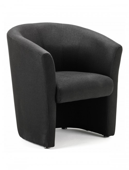 Reception Chair Neo Fabric Reception Armchair Black BR000099 by Dynamic