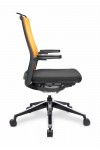 Office Chair Orange Libra High Back Managers Chair BCF/K500/BK-OG by Nautilus - enlarged view