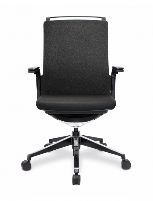 Office Chair Black Libra High Back Managers Chair BCF/K500/BK-BK by Nautilus - enlarged view