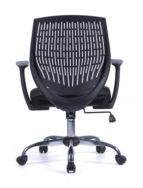 Office Chair Black Ultra Flexible Designer Office Armchair BCP/F590/BK by Nautilus - enlarged view