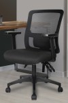 Mesh Office Chair Black Barri Task Chair BCM/K610/BK by Nautilus - enlarged view