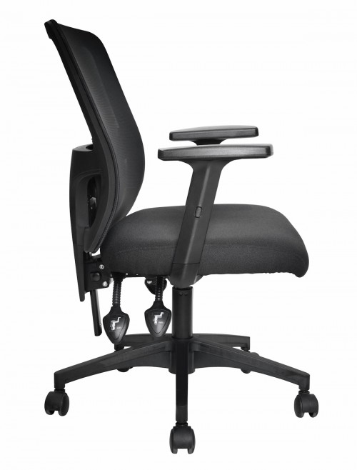 Mesh Office Chair Black Barri Task Chair BCP/F590/BK by Nautilus - enlarged view