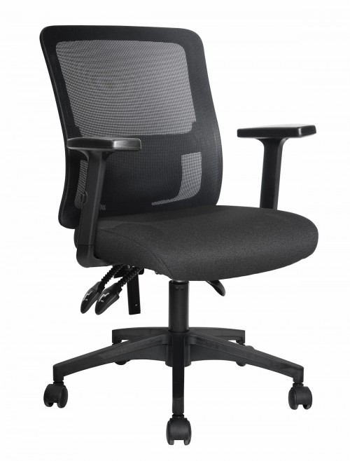 Mesh Office Chair Black Barri Task Chair BCP/F590/BK by Nautilus - enlarged view