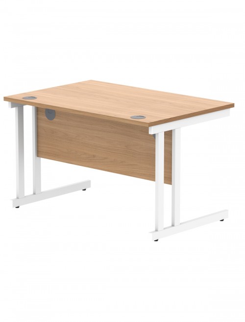 Office Desks TC Core Straight Desk Norwegian Beech 1200x800mm CORE1280DUBCH - enlarged view