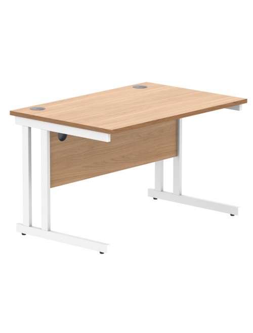 Office Desks TC Core Straight Desk Norwegian Beech 1200x800mm CORE1280DUBCH - enlarged view