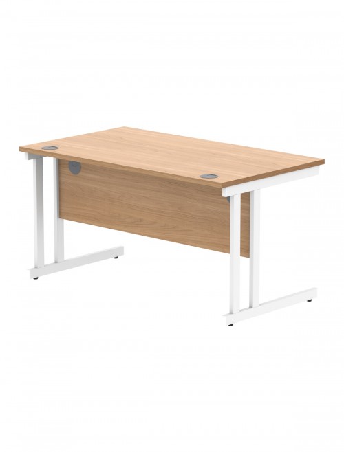 Office Desks TC Core Straight Desk Norwegian Beech 1400x800mm CORE1480DUBCH - enlarged view