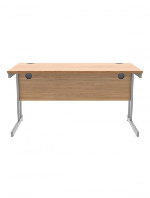 Office Desks TC Core Straight Desk Norwegian Beech 1400x800mm CORE1480DUBCH - enlarged view